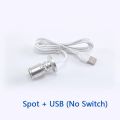 【NEW】 Led USB Spotlight 3W DC5V Jewelry Cabinet Showcase Counter Lamp Surface Mounted Ceiling Mini Spot Light USB 5V Interface. 