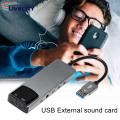 External Sound Card Usb 2.0 Usb External Sound Card for Pc Laptop Amplifier Recording Optical Spdif Input Windows 8/7/xp Compatible Multifunctional Audio Adapter Usb Audio Controller.