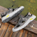 Summer sandals Men genuine Leather Sandals Men Slippers Soft Flat Men Beach Sandals Classic Buffer Outdoor mesh Wading Shoes men.