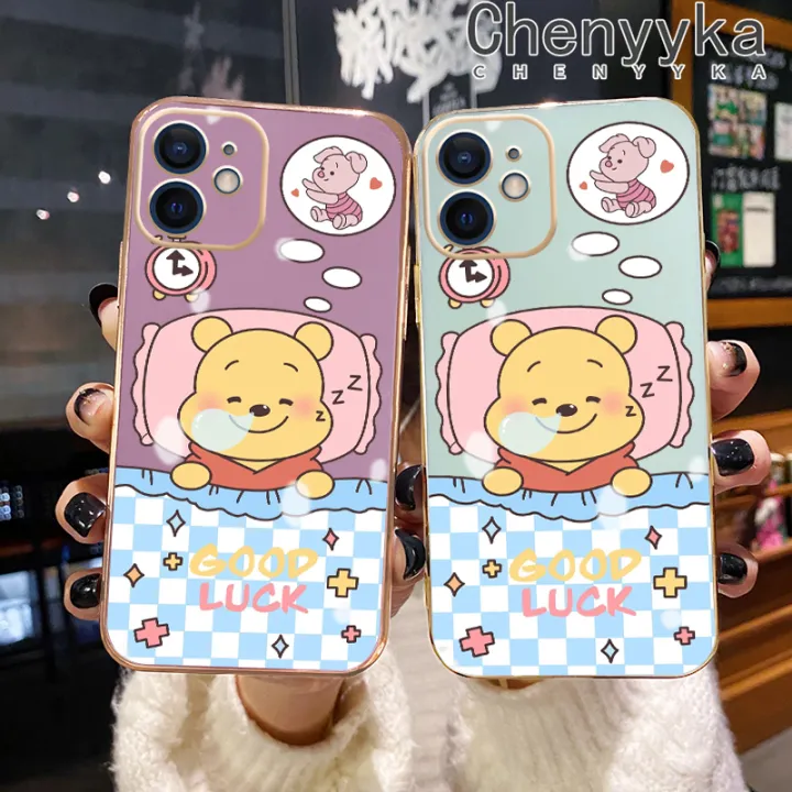 Chenyyka%20For%20iPhone%206%206s%206%20Plus%206s%20Plus%20Case%20Cartoon%20Winnie%20the%20Pooh%20New%20Design%20Plating%20Phone%20Case%20Square%20Edge%20Pattern%20Shockproof%20Soft%20Shell%20Full%20Cover%20Camera%20Lens%20Protection%20Case%20-%20Image%208