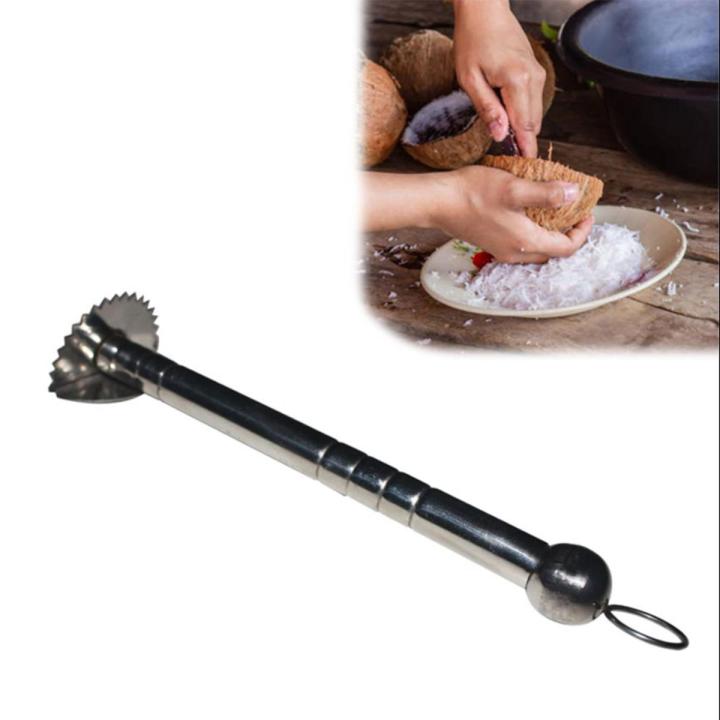 Stainless Steel Coconut Scraper - Silver