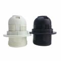 【VisioN Shop】White Black 250V 4A Light Bulb Base Plastic Full Lamp Holder Pendant Socket Lampshade Ring E27 Light Bulb.