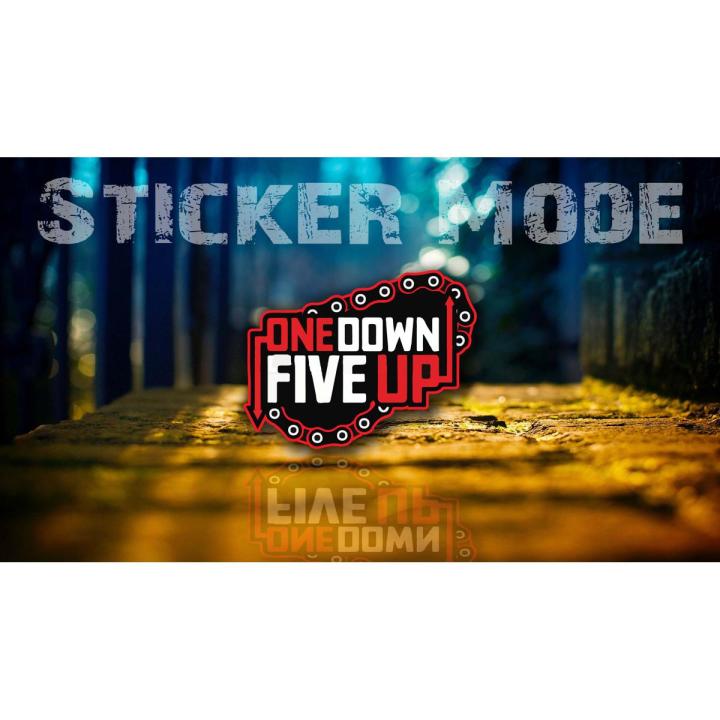 Sticker For Bike | One Down Gear Five Up | Best Quality Sticker For Bike Decal And Decoration ( Sticker_Mode )