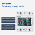 WIFI APP Digital Energy Meter Tester Rail Electricity Usage Monitor AC 170V~270V 63A Power Voltmeter Voltage Amps Watt Kwh Meter. 