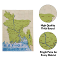 Educational Bangladesh Map Puzzle – Learning Toy for Kids, Students & Schools [Hearts My Country Puzzle]. 