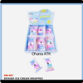 Guangbo Ice cream Eraser Combo of 2 Pcs.