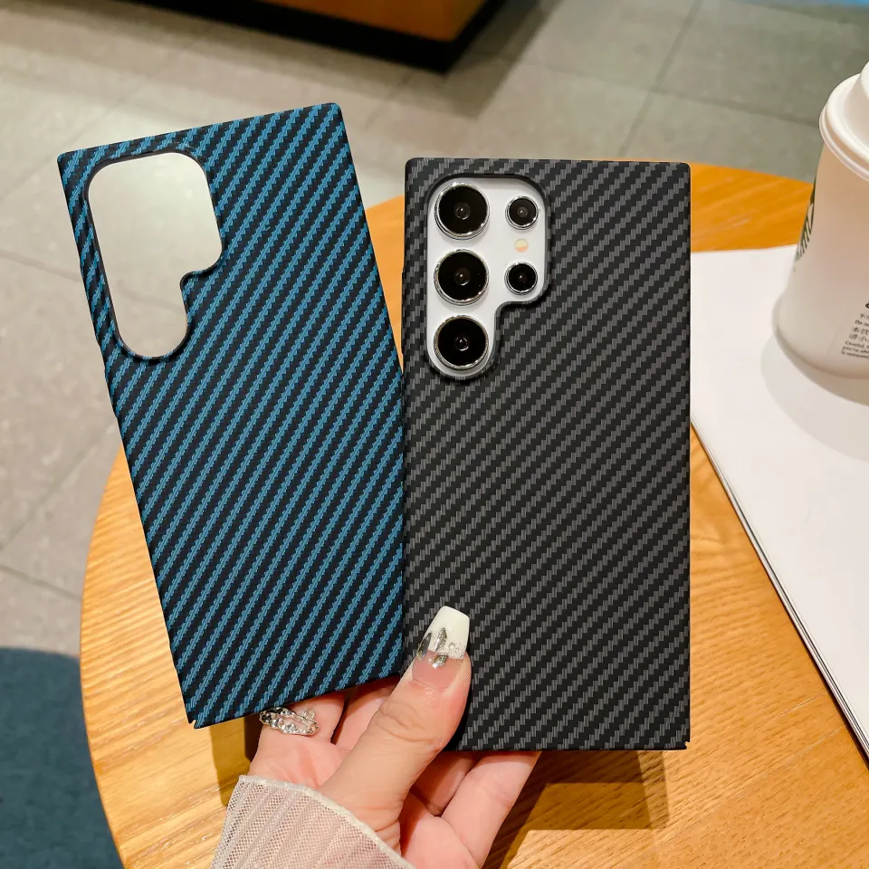 Ultra Thin Carbon Fiber Textured Phone Case For Samsung Galaxy S24