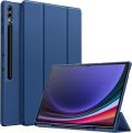 Robustrion Cover for Samsung Tab S10 Ultra Cover Case/Tab S9 Ultra Cover Case/Tab S8 Ultra Flip Stand Case Cover with S-Pen Holder for Samsung Galaxy Tab S10 /Tab S9 / S8 Ultra Tablet Cover 14.6 inch [Supports Auto Sleep Wake]-Black/Navy Blue. 