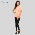 LOCALE T-shirt for Women -  Peach. 