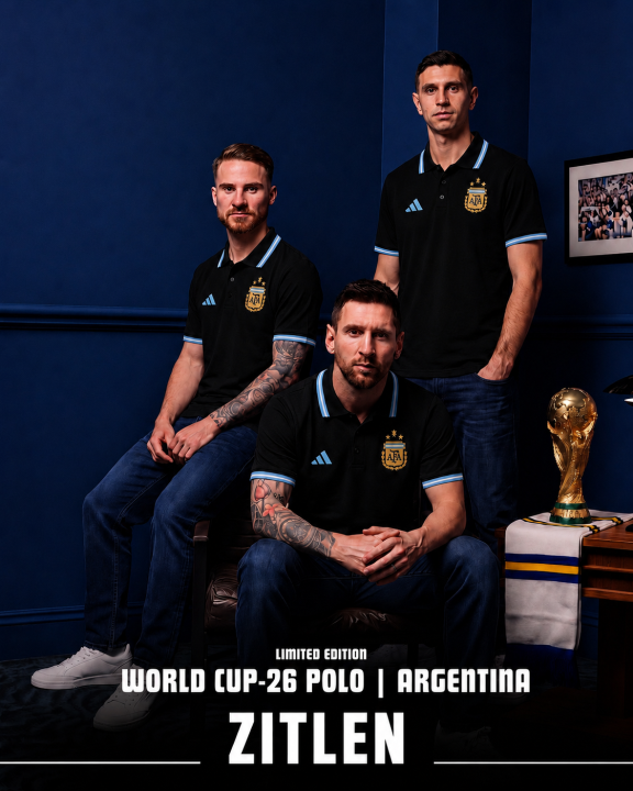 3 Star Argentina Polo T-shirt Jersey