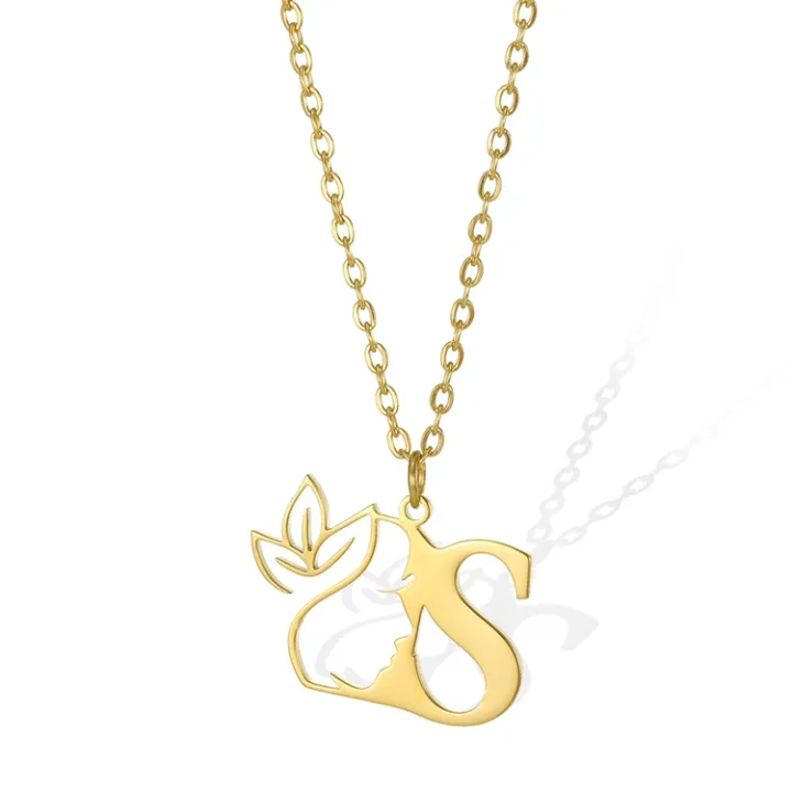 Fashion%20Beauty%20Face%20Flower%20Initial%20Stainless%20Steel%20Letter%20Pendant%20Necklace%20Fine%20Gold%20Plated%2026%20Alphabet%20Necklace%20for%20Women%20-%20Image%205