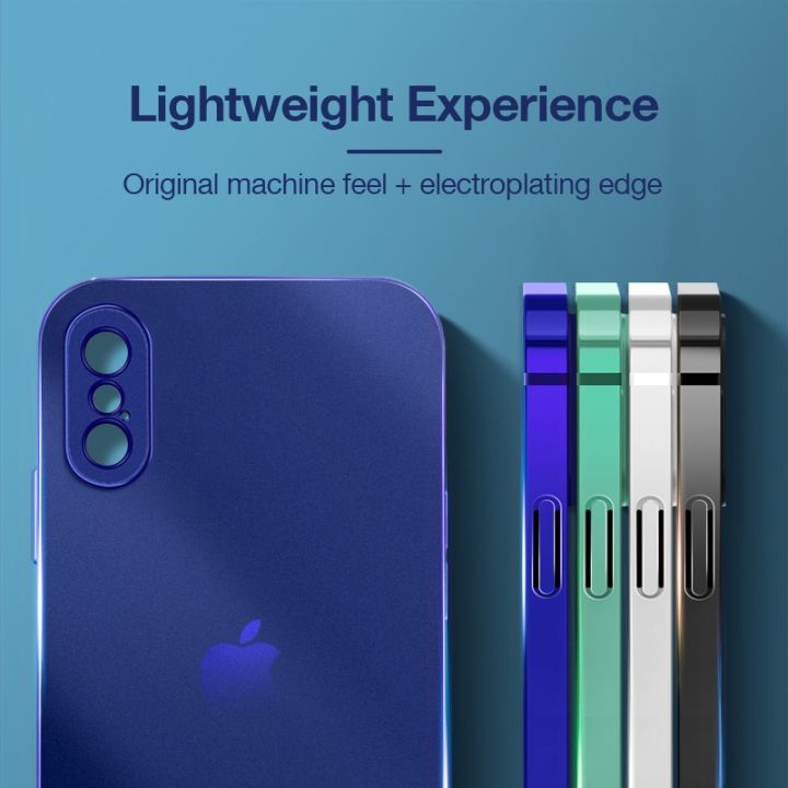 Sanptoch%20Plating%20Matte%20Phone%20Case%20For%20iPhone%20X%20Xs%20Max%20Straight%20Edge%20Square%20Slim%20Soft%20TPU%20Shockproof%20Cover%20For%20iPhone%20XR%20Full%20Camera%20Protector%20Casing%20-%20Image%209