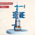 DIY Spacecraft Building Block Toys Aerospace Lanch Center Model Puzzle Set Brick Toys for Children Boys Christmas Gift Luhuai CVC. 