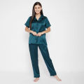 Comfortable Nightwear for Women Short Sleeve Shirt and Pant - Night Dress For Women..