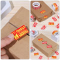 Fragile Warning Sign Sticker Scuff Resistant Careful Handling Fragile Warning Sign Sticker. 