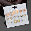 9 Pairs (18 Pcs)/Set Stud Earring Set New Collection.