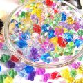 100PCS Plastic Gems Ice Grains Colorful Stones Children Jewels Acrylic Jewels Ice Counter Crystal Diamonds DIY Crafts Beads Toy. 