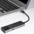 5.1 Sound Card Multifunctional Usb Sound Card with Fiber Optic Spdif for Dts-compatible 5.1 Sound Track Support Enhance Computer.