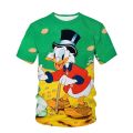New Disney T-Shirts Donald Duck Cartoon Anime 3D Print Streetwear Men Women Fashion Oversized T Shirt Kids Boys Girls Tees Tops.