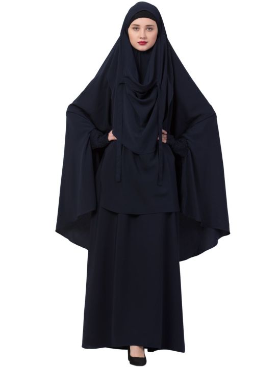 Ladis%20Fissionable%20%20Khimar%20Borka%20With%20Sckart%20For%20Woman%20(Full%20Set)%20-%20Image%203