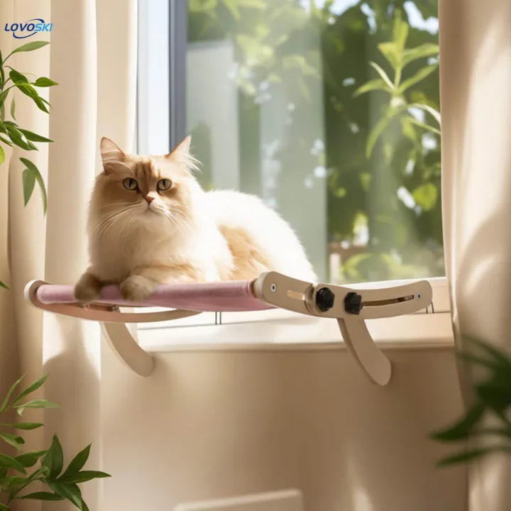 Cat%20Window%20Perch%20Hammock%20Steady%20Space%20Saving%20with%20Wood%20Frame%20for%20Indoor%20Cats%20Cat%20Bed%20pink%20gray%20-%20Image%204