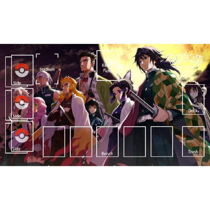 【Serendipity party】Pokemon Ptcg Dedicated Play Table Mat Pikachu Charizard Eevee Ash Ketchum Lilian Mouse Pads 60*35 Toys