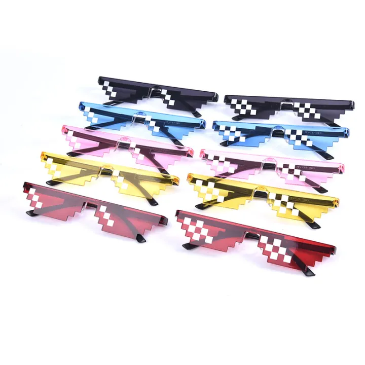 Thug%20Life%20Attitude%20Sunglasses%208%20Bit%20Pixel%20Deal%20With%20IT%20Unisex%20Glass%20Eyewear%20New%20Fullhouse%20-%20Image%202