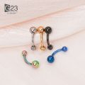 1PC 14G G23 Titanium Piercing Nose Ring Navel Surgical Belly Button Rings Navel Piercing Goth Ombligo Ball Nombril.