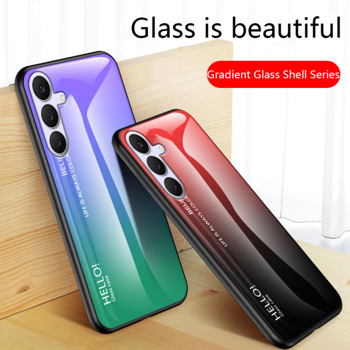 Biruiqu%20For%20Samsung%20Galaxy%20S25%20FE%20Gradient%20Tempered%20Glass%20Back%20Soft%20Silicone%20Edge%20Case%20Cover%20-%20Image%206