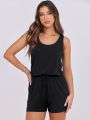Ladies Sleeveless Summer Cotton Jumpsuit From Levin. 