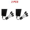 1~5PCS Newest 3 in 1 Micro USB Type C HUB Male to Female Double USB 2.0 Host OTG Adapter Cable For Smartphone Computer Tablet 3. 