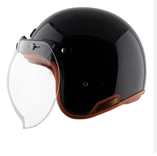 Axor%20Retro%20Jet%20Lether%20Glossy%20Black%20Dual%20Certified%20Helmet%20-%20Image%202