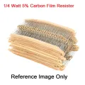 50Pcs- 4.7K Ohm Resistor 5% 4.7K Ohm Carbon Film 4.7K Ohm Resistors 1/4W Resistance 0.25 Watt 5% Tolerance Fixed Resistors 2 Pin Leads. 