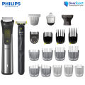 Philips MG9553/15 All-in-One Face, Hair & Body Grooming 20-in-1 Trimmer Set Series 9000 for Men. 