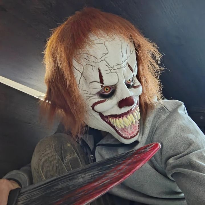 Pennywise%20Horror%20Joker%20Mask%20Halloween%20Cosplay%20Evil%20Clown%20Latex%20Masks%20Scary%20Carnival%20Party%20Head%20Cover%20Movie%20Cos%20Decoration%20Props%20-%20Image%203
