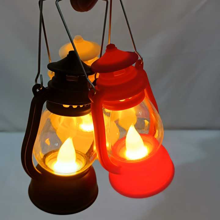 1 pcs multicolour Halloween Small Night Light Portable Pumpkin Oil Lamps With Battery Electronic Candle Lights Home Party Decoration Lighting