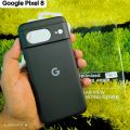 For Google Pixel 8 Logo Strong Liquid Silicone Soft Gel Rubber Shockproof phone Case back cover.