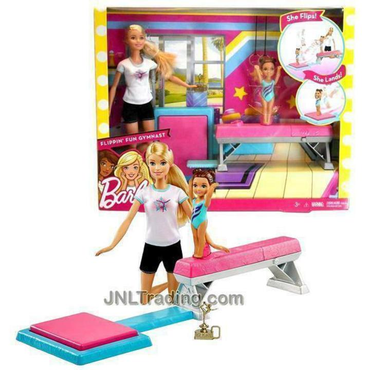 New Barbie Flippin Fun Gymnastics Doll Set Daraz .bd