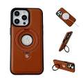 For Apple iPhone 12 Pro Max Leather Material with Metal Magnetic Folding Stand Case Cover. 