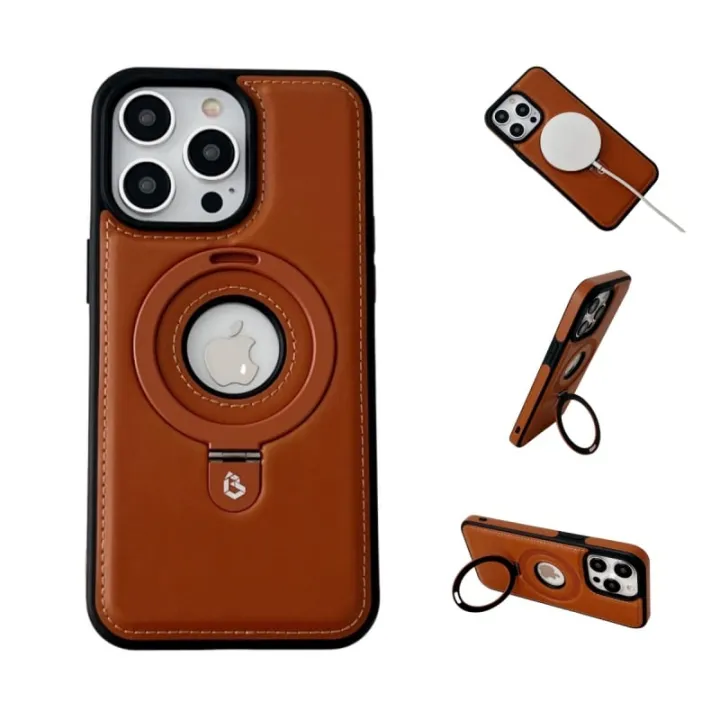 For%20Apple%20iPhone%2012%20Pro%20Max%20Leather%20Material%20with%20Metal%20Magnetic%20Folding%20Stand%20Case%20Cover%20-%20Image%207