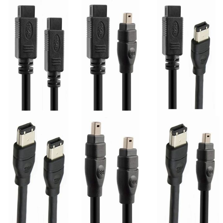 FireWire 800 IEEE-1394B 9pin 6Pin To 6pin 4 Pin To 4 Pin IEEE 1394 For ILink Adapter Cable 4Pin To Firewire 400 Cable 1.8m 3m 5m