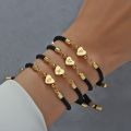1pc New Classic A-Z Heart Initial Letter Bracelet Women Simpel Adjustable Colorful Rope Bracelet For Women Jewelry Gift. 