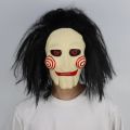 Horror Demon Jigsaw Saw Mask Cosplay Spiral:From the Book of Saw Scary Killers Latex Helmet Halloween Party Costume Props. 