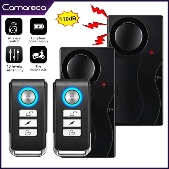 wireless vibration alarm Amazon.com: 108dB Car Alarm System, Car Anti-Theft Vibration Sensor Alarm &  Red Light, Wireless Remote Anti Theft Vehicle Device with Magnetic Install  Design for RV, SUV, Truck : Automotive main image 1