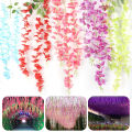 95cm Wisteria Artificial Flower Silk Vine Garland Hanging for Wedding Party Garden. 