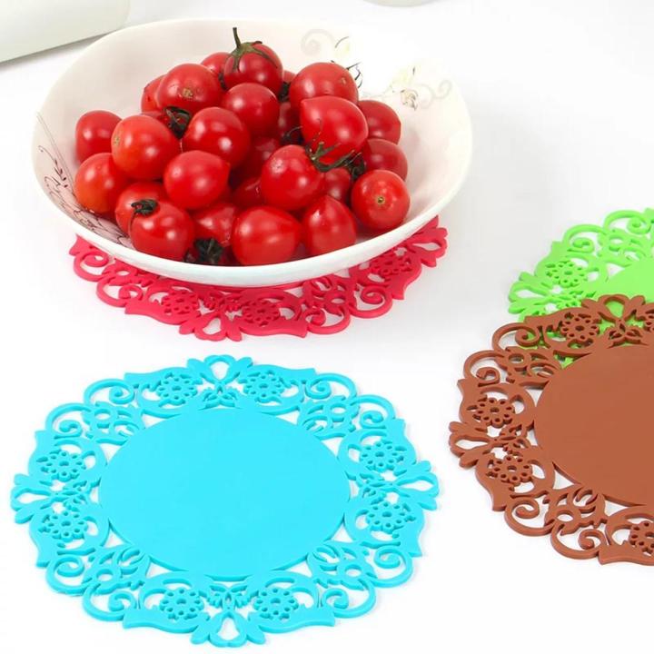 Silicone Table Heat Resistant Mat Cup Coffee Coaster Cushion Placemat Pad 1 pcs