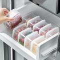 Sub-Packed Meat  Ginger Freezer Fresh Box Refrigerator Sealed Box Portable Compartment Refrigerator Organizers Plastic Food Containers with Lid Food Fruit Storage Box. 