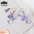 Party Elegant Women Butterfly Heart Long Dangle Hook Earrings Jewelry Gift. 