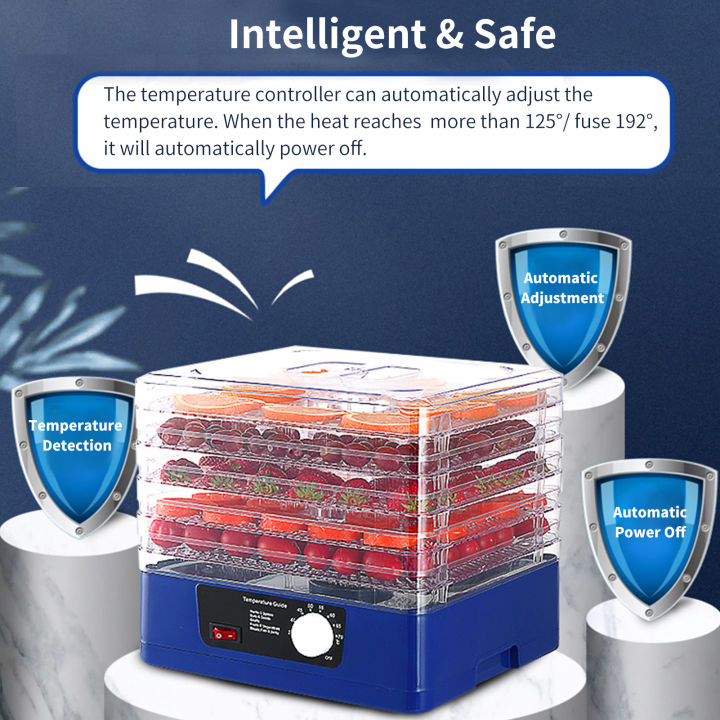 Migeet%205%20Trays%20Food%20Dehydrator%20Automatic%20Power%20Off%20Food%20Dehydrator%20Adjustable%20Intelligent%20Food%20Dehydrator%20for%20Jerky%20Meat%20Herbs%20Fruit%20Dryer%20Machine%20with%20Digital%20Timer%20and%20Temperature%20Control%20-%20Image%208