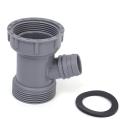 3/1PCS Kitchen Sink Drain Pipe Adapter Y Shaped Basin Sewer Branch Connector Water Drains Pipe Joint Thread Hose Connectors. 